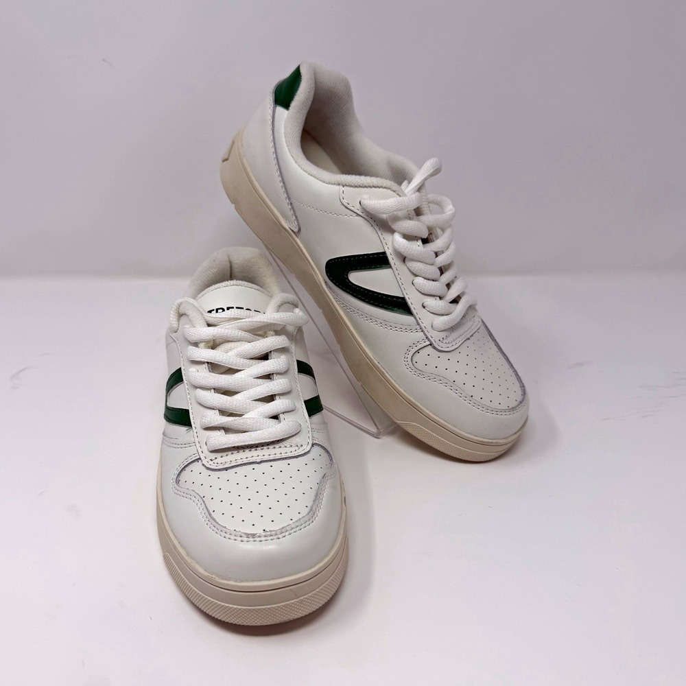 Tretorn Stadium 2.0 Mens Low Top Lace Up Sneakers White Green Comfort Size 7